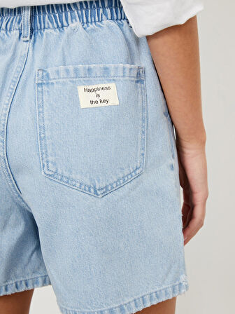 Mavi Regular Fit Pamuklu Denim Şort