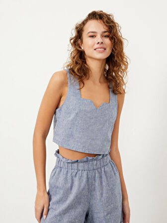 Mavi Regular Fit Keten Bluz
