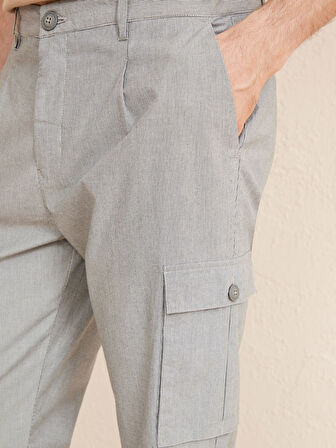Siyah Chino Fit Pamuklu Pantolon