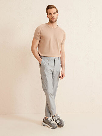 Siyah Chino Fit Pamuklu Pantolon