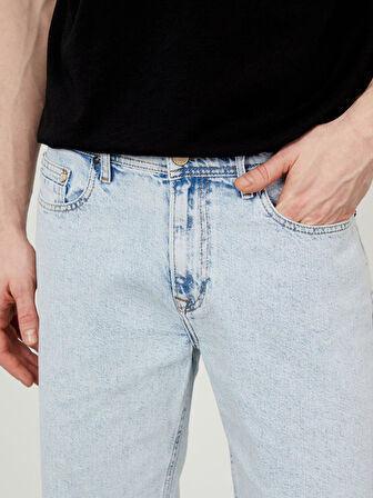 Mavi Regular Fit Pamuklu Denim Şort