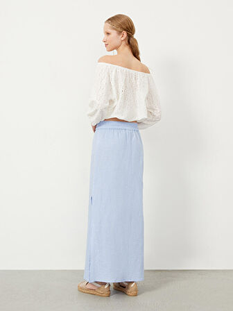 Mavi Regular Fit Keten Etek