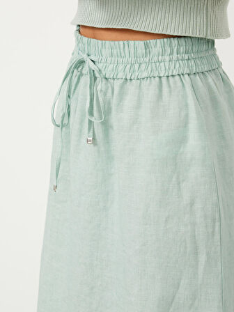 Mavi Regular Fit Keten Etek