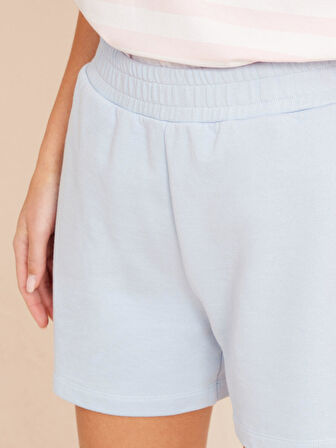 Mavi Regular Fit Pamuklu Şort