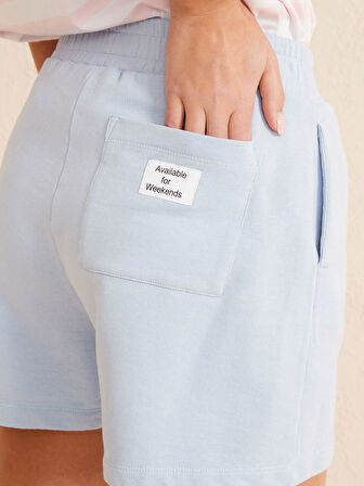 Mavi Regular Fit Pamuklu Şort
