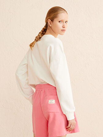 Pembe Regular Fit Pamuklu Şort
