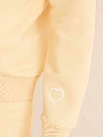 Sarı Big Oversize Pamuklu Sweatshirt