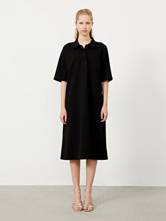 Siyah Regular Fit  Elbise