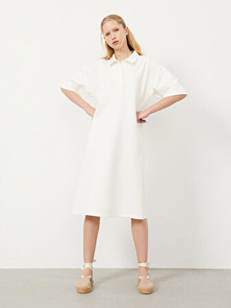 Ekru Regular Fit  Elbise