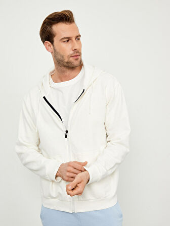 Ekru Oversize Pamuklu Sweatmont