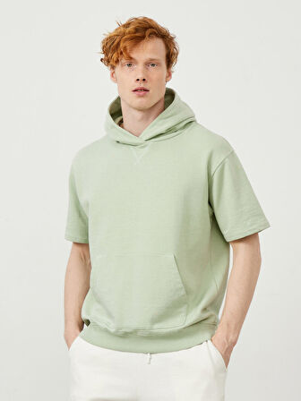 Mavi Oversize Pamuklu Sweatshirt