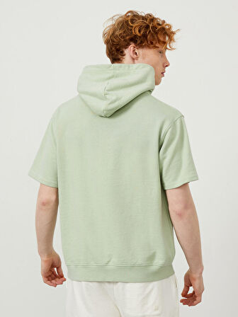 Mavi Oversize Pamuklu Sweatshirt