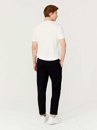 Siyah Regular Fit Pamuklu Sweat Pantolon