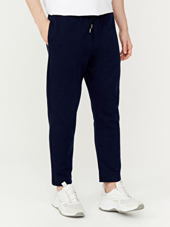 Lacivert Regular Fit Pamuklu Sweat Pantolon