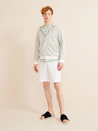 Gri Regular Fit Pamuklu Sweatmont