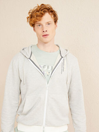 Gri Regular Fit Pamuklu Sweatmont