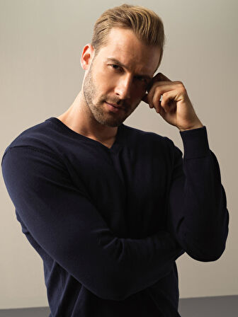 Xint Lacivert Regular Fit Basic Kazak