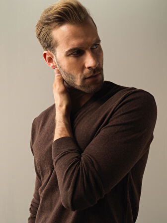 Xint Kahverengi Regular Fit Basic Kazak