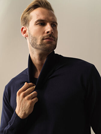 Xint Lacivert Regular Fit Basic Kazak