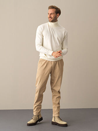 Xint Ekru Regular Fit Basic Kazak