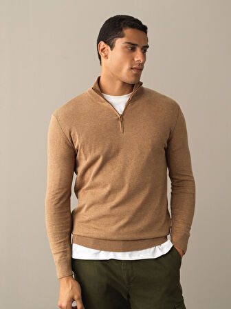 Xint Camel Pamuklu Regular Fit Basic Kazak