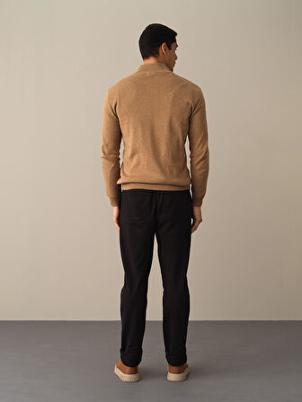 Xint Camel Fermuarlı Basic Hırka