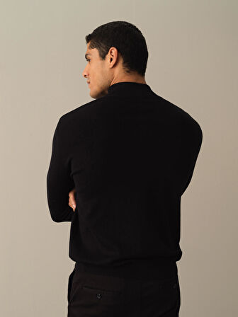 Xint Siyah Düğmeli Basic Hırka