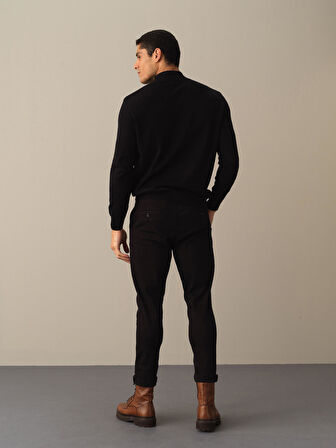 Xint Siyah Düğmeli Basic Hırka