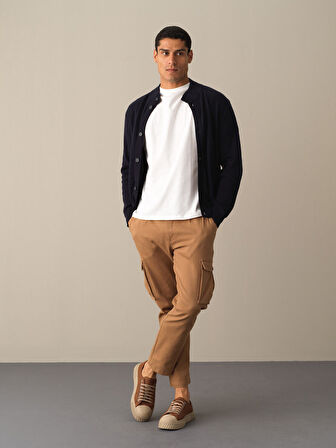 Xint Lacivert Düğmeli Basic Hırka