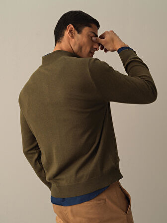 Xint Haki Düğmeli Basic Hırka