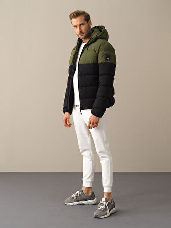 Xint Siyah Regular Fit Şişme Mont