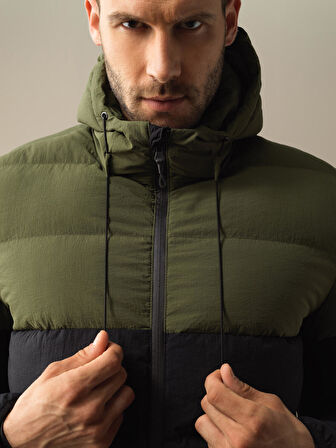 Xint Siyah Regular Fit Şişme Mont