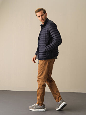 Xint Lacivert Regular Fit Şişme Mont