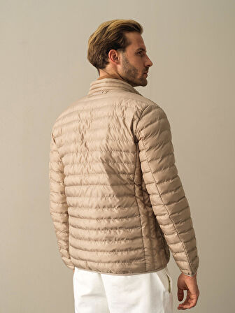 Xint Bej Regular Fit Şişme Mont