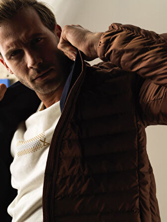 Xint Camel Regular Fit Şişme Mont