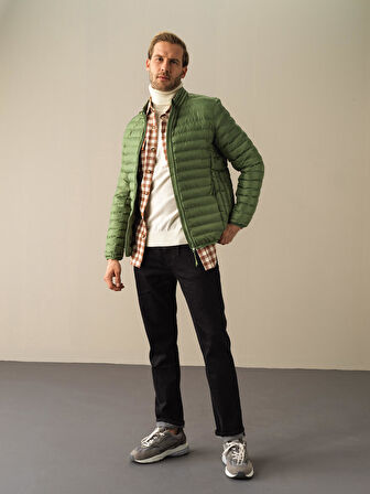 Xint Yeşil Regular Fit Şişme Mont