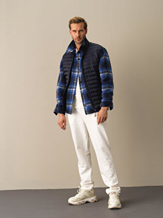 Xint Lacivert Regular Fit Şişme Yelek