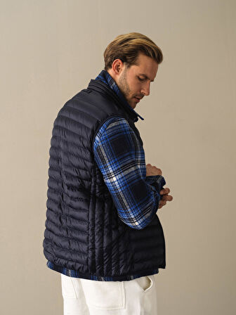 Xint Lacivert Regular Fit Şişme Yelek