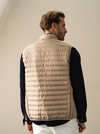 Xint Bej Regular Fit Şişme Yelek
