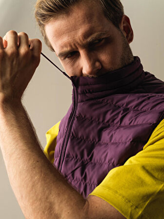 Xint Mor Regular Fit Şişme Yelek