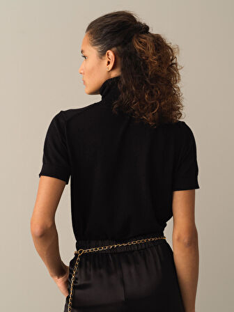 Xint Siyah Rahat Kesim Basic Kazak