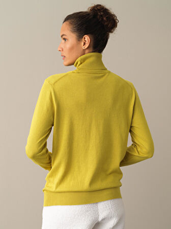 Xint Sarı Regular Fit Basic Kazak