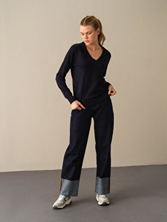 Xint Lacivert Regular Fit Basic Kazak