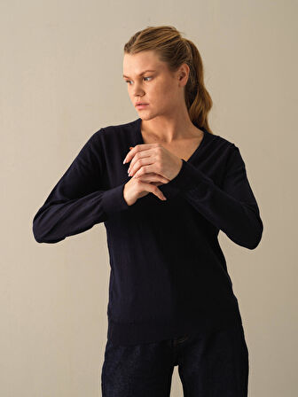 Xint Lacivert Regular Fit Basic Kazak