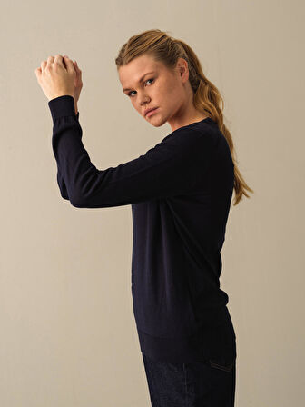 Xint Lacivert Regular Fit Basic Kazak