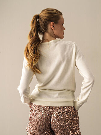 Xint Ekru Regular Fit Basic Kazak