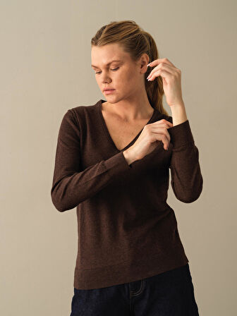 Xint Kahverengi Regular Fit Basic Kazak