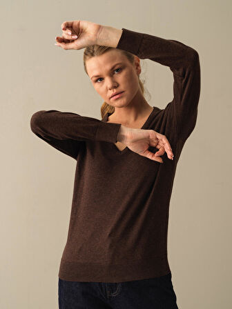 Xint Kahverengi Regular Fit Basic Kazak