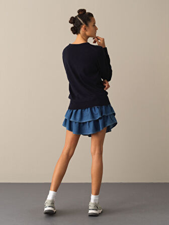 Xint Lacivert Regular Fit Basic Kazak