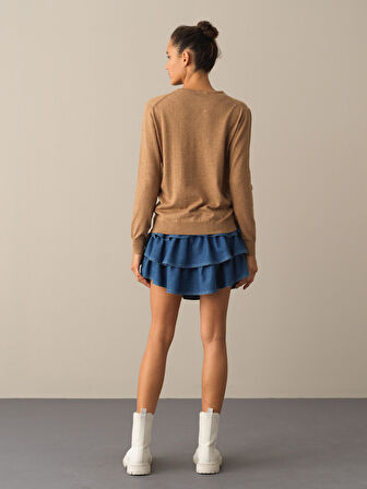 Xint Camel Regular Fit Basic Kazak